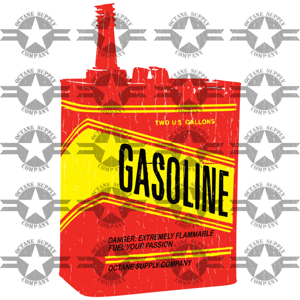 Vintage Gas Can - 3/4 sleeve raglan shirt