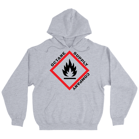 Warning Flammable Liquid Heavyweight Hoodie