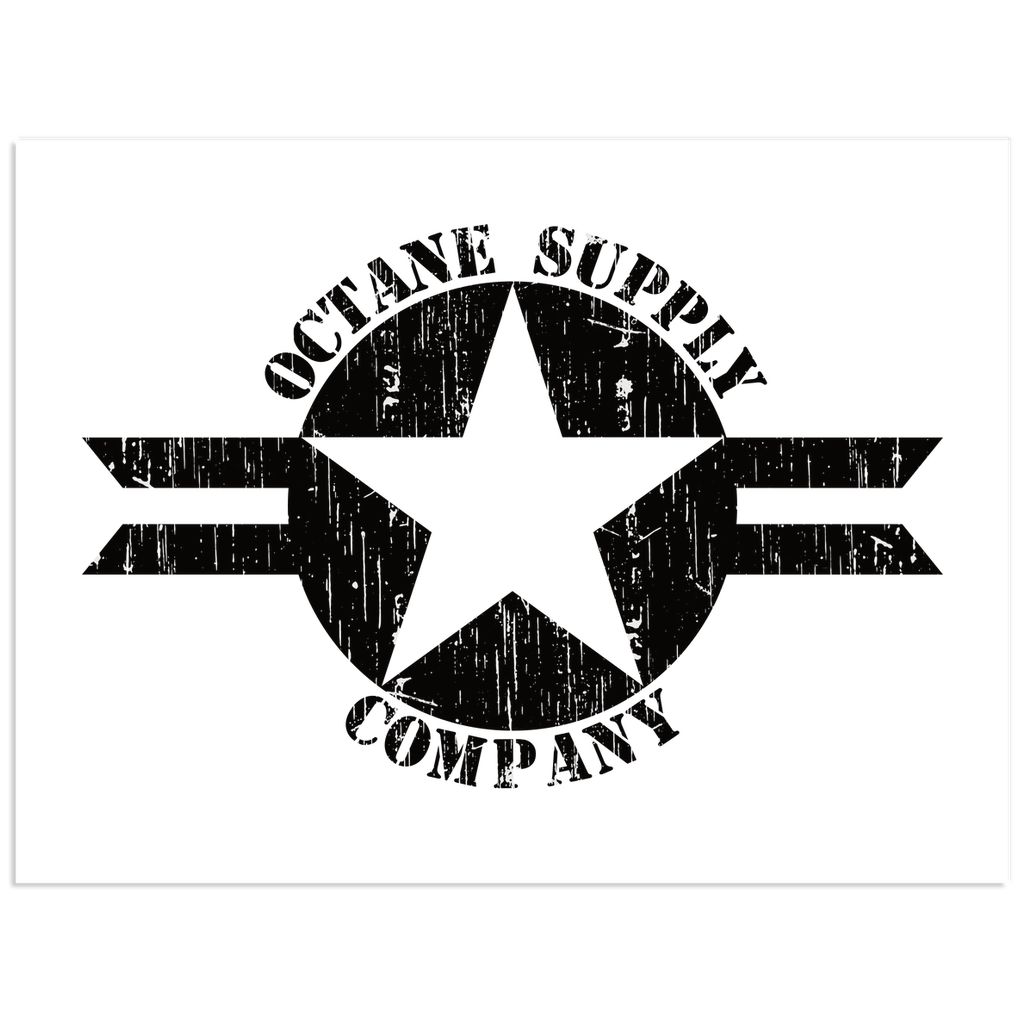 Octane Supply Company All Star Weather Resistant Vinyl Sticker