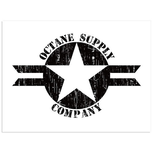 Octane Supply Company All Star Weather Resistant Vinyl Sticker